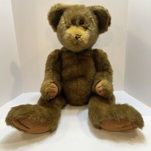 Large Vintage 1999 Chrisha Playful Plush Teddy Bear 25" Brown Stuffed Animal